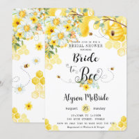 Chic Bride to Bee Yellow Floral Bridal Shower