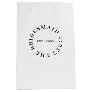 Chic Bridesmaid Club Bachelorette Design Medium Gift Bag