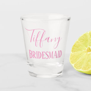 Chic Bridesmaid Favour Shot Glass
