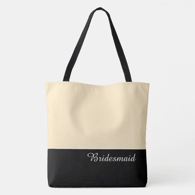 Chic Bridesmaid Tote Bag (Back)