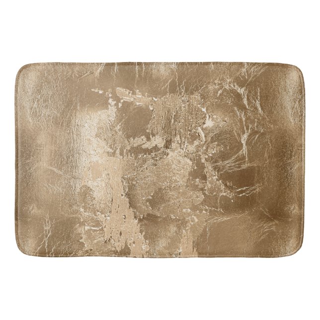Chic Bronze Gold    Bath Mat (Front)