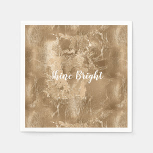 Chic Bronze Gold Napkin