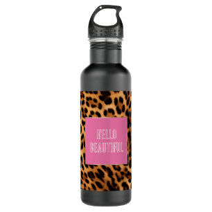 Chic Brown Leopard Print  710 Ml Water Bottle