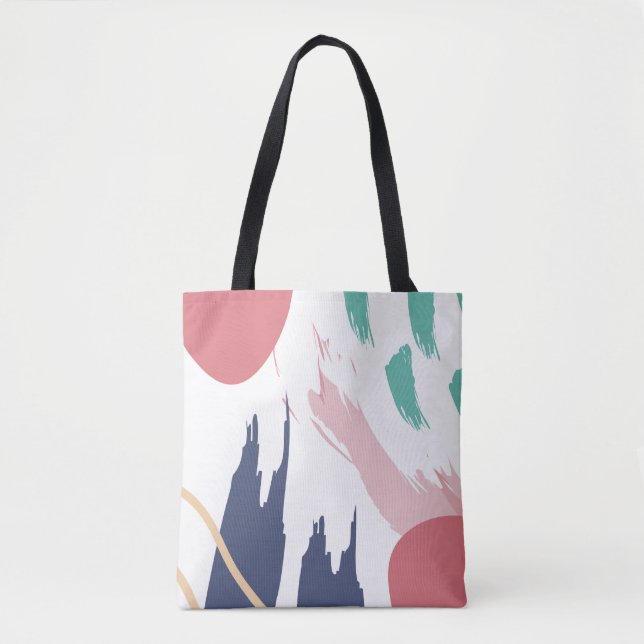 Chic Brush Stroke Tote Bag (Front)