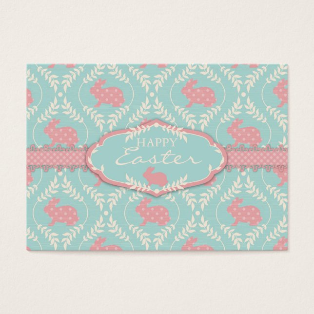 Chic Bunny Gift Tag (Front)