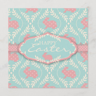 Chic Bunny Invitation Square