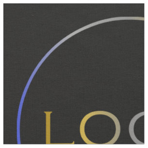 Chic Business Corporate Custom Logo Photo Template Fabric