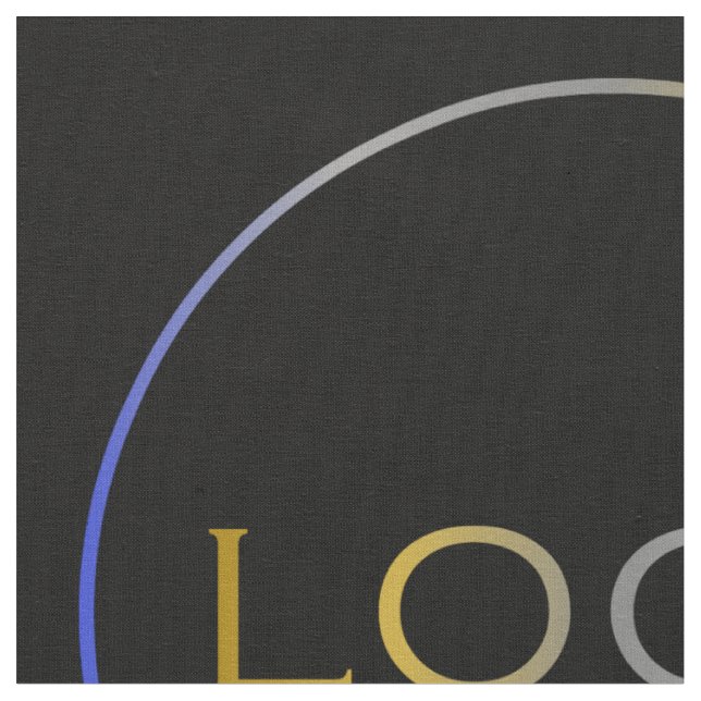 Chic Business Corporate Custom Logo Photo Template Fabric (Close Up)