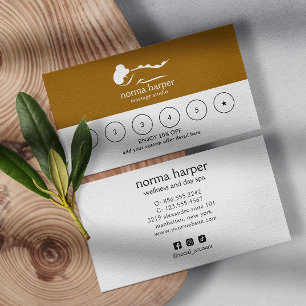 CHIC Business Reward 6 Punch Logo COPPER Loyalty Card