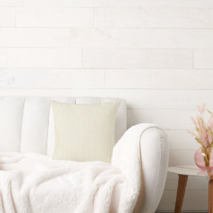 Chic Butter Yellow Stripes Cushion