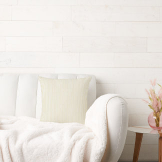 Chic Butter Yellow Stripes Cushion