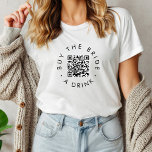 Chic Buy The Bride A Drink Bachelorette Party<br><div class="desc">This chic buy the bride a drink bachelorette party tri-blend shirt is perfect for a simple bachelorette party or bridal shower. The simple design features classic minimalist black and white typography with a rustic boho feel. Customisable in any colour.</div>