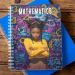 Chic Calculations: Confident in Numbers Notebook<br><div class="desc">Meet our 'Math Maven' school notebook – where chic meets equations! 🌟 This anime-style beauty features a confident young woman surrounded by vibrant mathematical magic. The best part? The title is customisable,  and you can add your name right on the front cover for a playful,  personalised touch!</div>