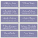 Chic Calligraphy Blue Guest Address Labels<br><div class="desc">Easy to personalise, names and addresses / individual wedding address label stickers for guests. These chic, modern and simple wedding guest address labels feature your guest names in white elegant handwritten script calligraphy and modern typography on a corsican blue background. Simply add your individual wedding guest names and address. Exclusively...</div>