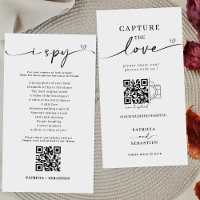 Chic Calligraphy Capture The Love QR Code
