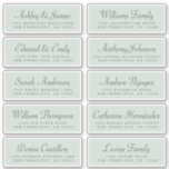 Chic Calligraphy Green Guest Address Labels<br><div class="desc">Easy to personalise, names and addresses / individual wedding address label stickers for guests. These chic, modern and simple wedding guest address labels feature your guest names in off-black elegant handwritten script calligraphy and modern typography on a pastel green background. Simply add your individual wedding guest names and address. Exclusively...</div>