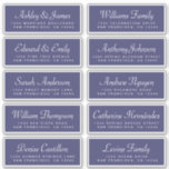 Chic Calligraphy Navy Blue Guest Address Labels<br><div class="desc">Easy to personalise, names and addresses / individual wedding address label stickers for guests. These chic, modern and simple wedding guest address labels feature your guest names in white elegant handwritten script calligraphy and modern typography on a navy blue background. Simply add your individual wedding guest names and address. Exclusively...</div>