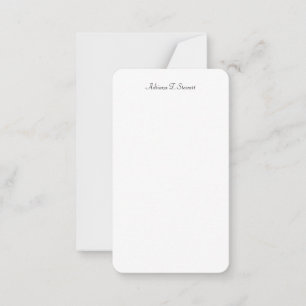 Chic Calligraphy Professional Elegant Simple Card
