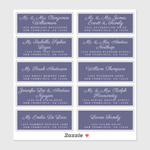 Chic Calligraphy Wedding Guest Address Labels