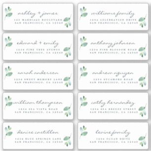 Chic Calligraphy Wedding Guest Address Labels