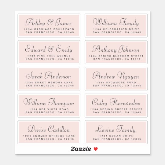 chic-calligraphy-wedding-guest-address-labels-zazzle-co-uk