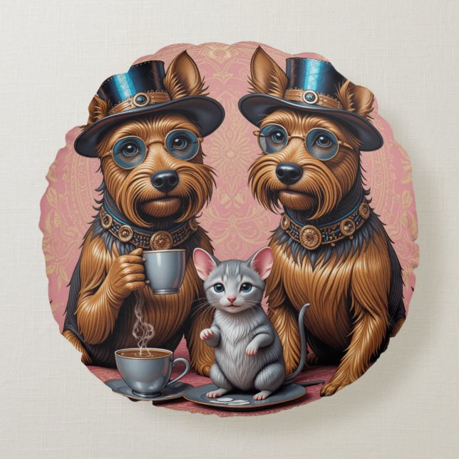 Chic Canine Companions Round Cushion (Front)
