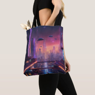 Chic Cartoons on Trendy Tote: Carry in Style Tote Bag