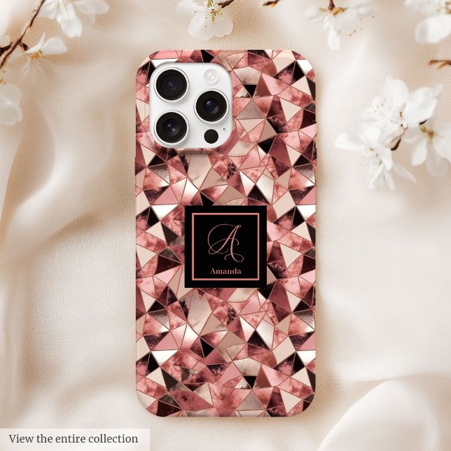 Chic Case-Mate iPhone 15 Case Trendy Rose Gold (Chic Case-Mate iPhone 15 Case Trendy Rose Gold)