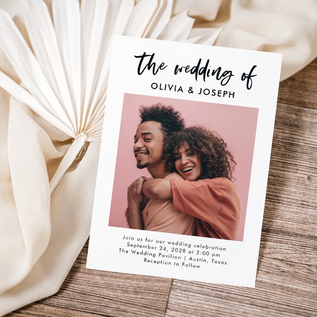Chic Casual Script and Photo | Wedding Invitation (Creator Uploaded)