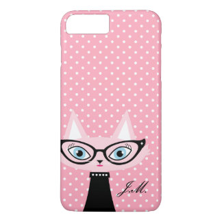 Chic Cat and Polka Dots iPhone 8 Plus/7 Plus Case