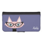 Chic Cat Personalised iPhone 5/5s Wallet Case