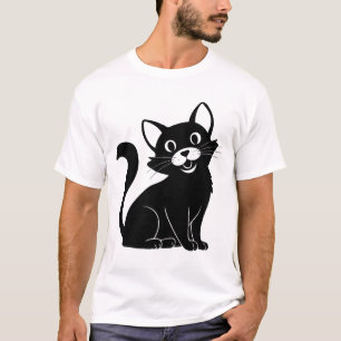 Chic Cat: Vector Design T-Shirt