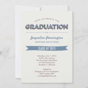 Chic Celebration Graduation Invitation