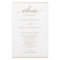 Chic Champagne Watercolor Frame Wedding Program