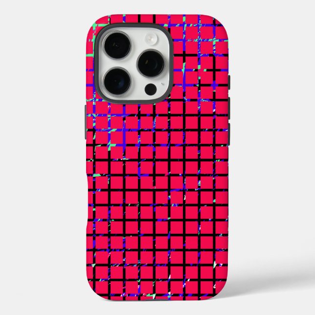 Chic Chequered Pattern Design Case-Mate iPhone Case (Back)