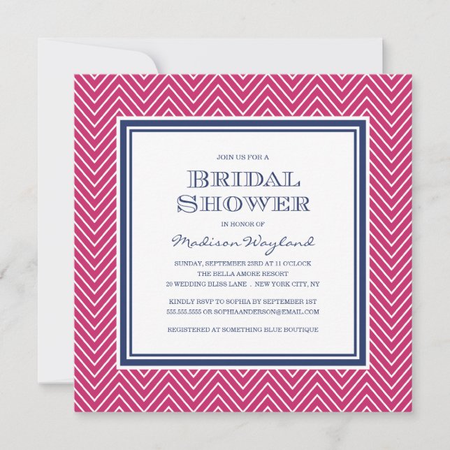 CHIC CHEVRON | BRIDAL SHOWER INVITATION (Front)
