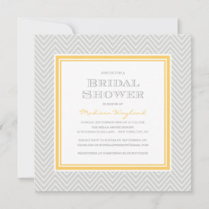CHIC CHEVRON   BRIDAL SHOWER INVITATION