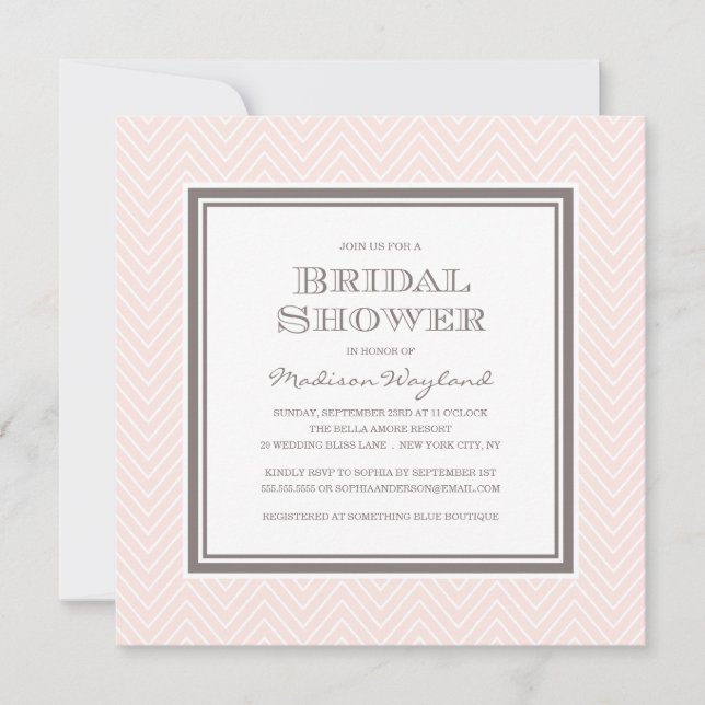 CHIC CHEVRON | BRIDAL SHOWER INVITATION (Front)