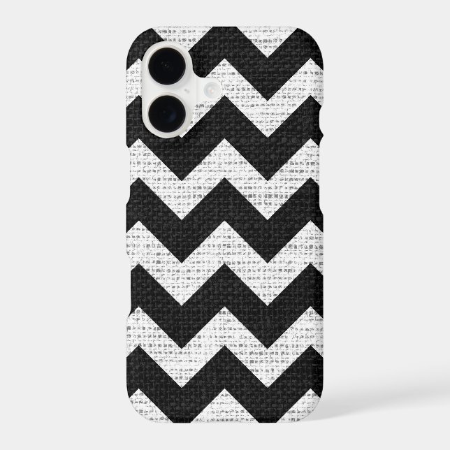 Chic Chevron Burlap Rustic #45 (Back)