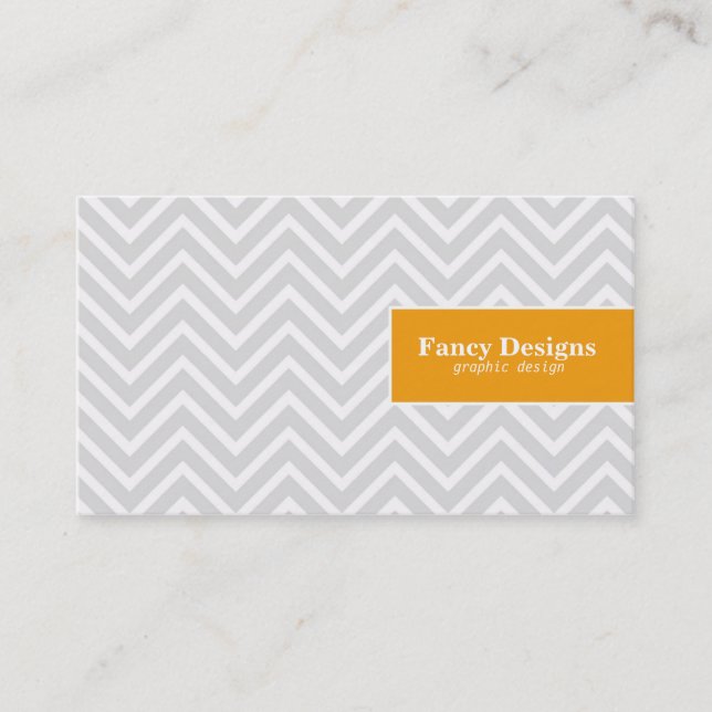 Chic Chevron Business Card (Front)