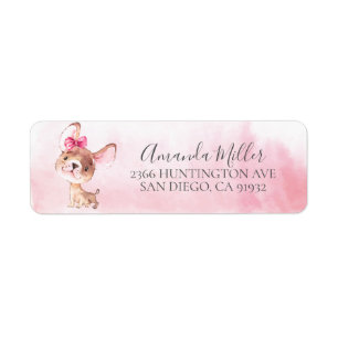 Chic Chihuahua Return Address Label