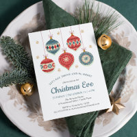 Chic Christmas Eve Dinner Ornament