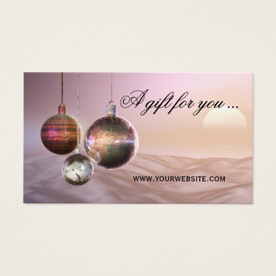 Chic Christmas Gift Certificate Template