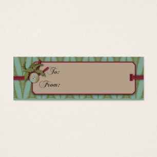 Chic Christmas Gift Tag