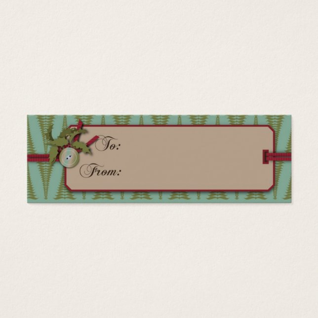 Chic Christmas Gift Tag (Front)