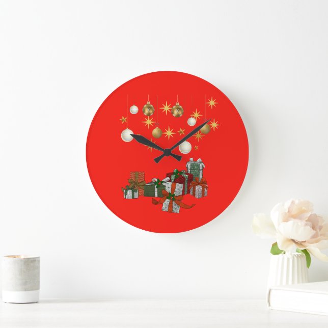 Chic Christmas Large Clock (Home)