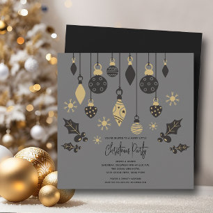 Chic Christmas Ornaments Invitation