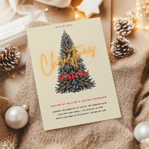 Chic Christmas Party Invitation - Festive tree
