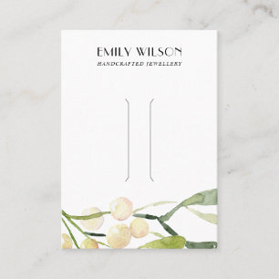 CHIC CHRISTMAS SNOW BERRY HAIR CLIP DISPLAY CARD