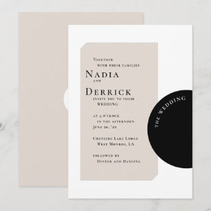 CHIC CIRCLE WEDDING INVITATION